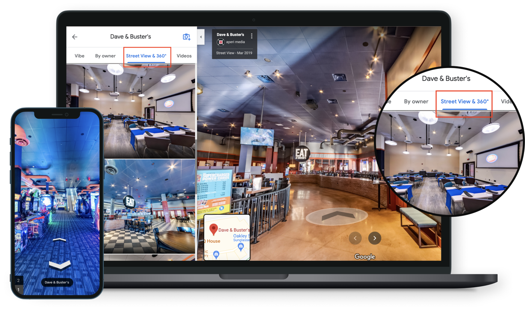 google virtual tour iframe